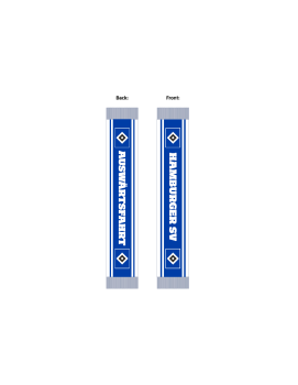 Hamburger SV HSV Autoschal Polyester ca. 60 x 11 cm blau, weiß, schwarz 100 % Polyester